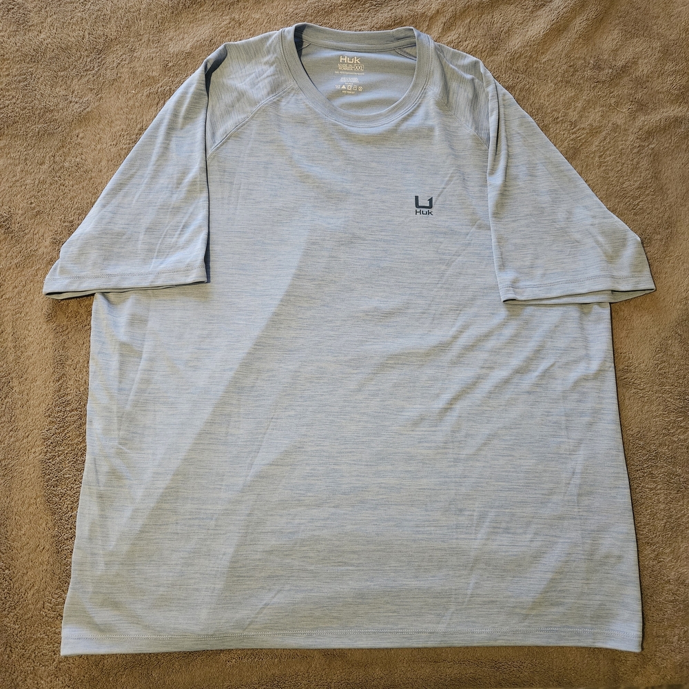 Huk Men's Performance Short Sleeve Tee - Light Blue